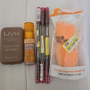 NYX Buttermelt Bronzer, Makeup and Orange Sponge Set